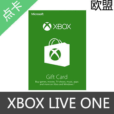 欧洲 XBOX LIVE ONE礼品卡5欧元